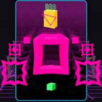 Big Neon Tower vs Tiny Square