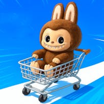 Labubu Rides a Cart