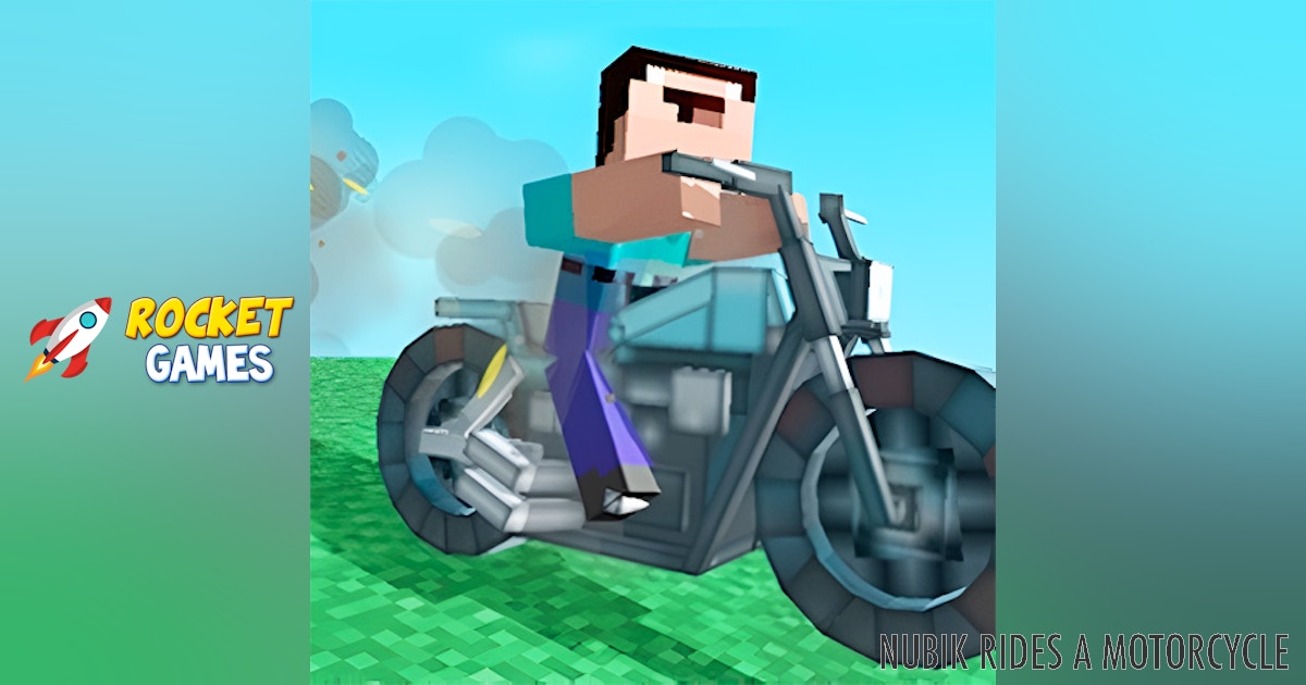 Nubik Rides a Motorcycle 🕹️ Play Now for Free | RocketGames